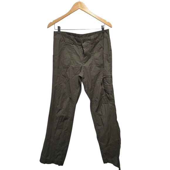 COLUMBIA Pants Green Trail Stretch Size 10 Hiking - Picture 1 of 6